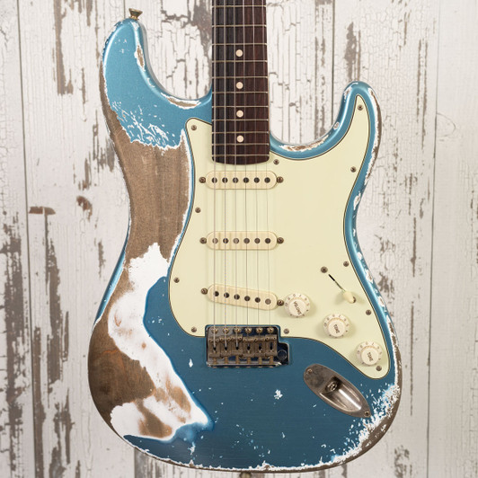 Xotic XSC-1 - Lake Placid Blue, Super Heavy Aging, 5A Flame Maple Neck, Rosewood Board