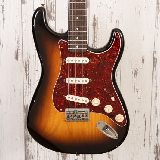 Danocaster Double Cut Hard Tail - 3 Tone Sunburst (Used)