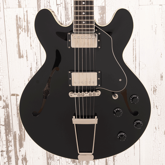 Collings I-30 LC - Jet Black Top w/ ThroBak SLE-101 + Pickups (Used)