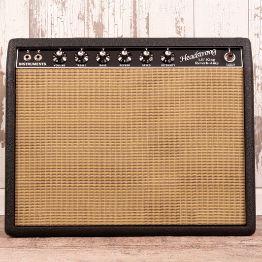 Headstrong Lil King Reverb 1x12 - Black Tolex, Wheat Grill
