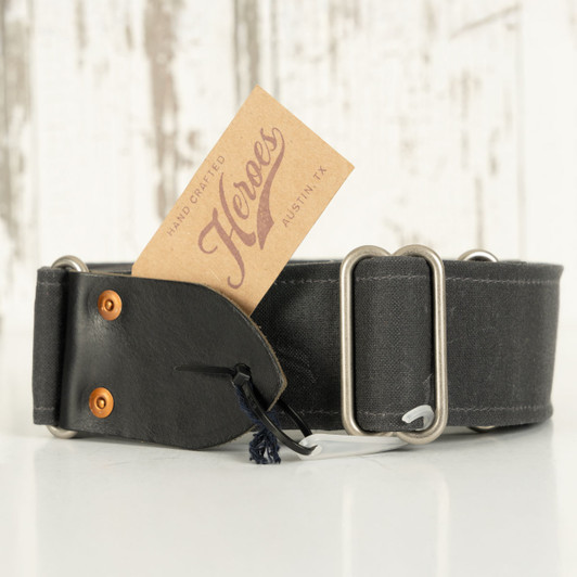 Heroes ATX Denim Guitar Strap mkII - Raw Black