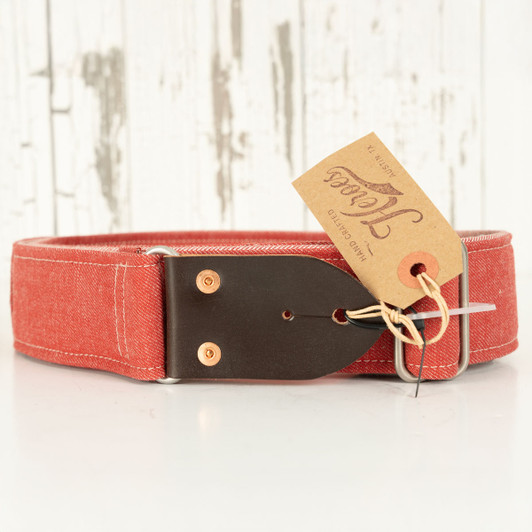 Heroes ATX Denim Guitar Strap - Red