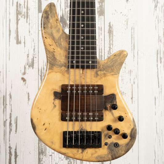 Maghini M3 6-String Bass - Buckeye Burl Top (Used)