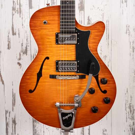 Collings 620 SM LC - Ice Tea Sunburst, Righteous Sound Pickups, Bigsby Vibrato