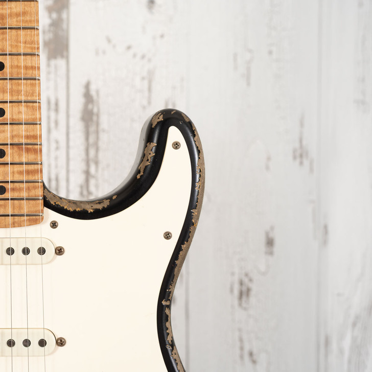 Xotic XSC-1 - 3-Tone Sunburst, Super Heavy Aging, 5A Roasted Flame Maple Neck