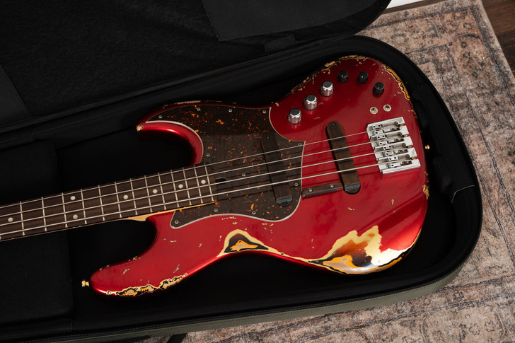Xotic XJ1T-4 Bass - Candy Apple Red Over Sunburst (Used)