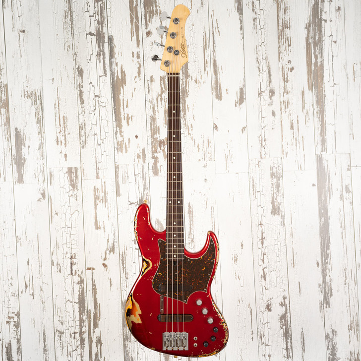 Xotic XJ1T-4 Bass - Candy Apple Red Over Sunburst (Used)