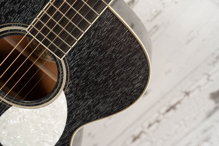 Collings OM1 MH Custom - Doghair Finish,  Pearloid Peghead Veneer and Pickguard, All Mahogany