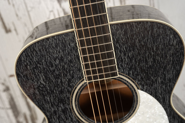 Collings OM1 MH Custom - Doghair Finish,  Pearloid Peghead Veneer and Pickguard, All Mahogany