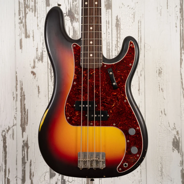 Nash PB-63 - 3-Tone Sunburst, Ash Body, Light Aging