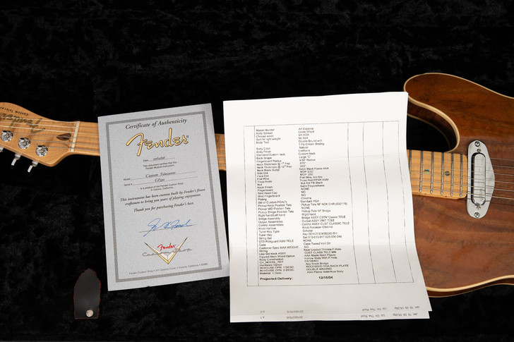 Fender Custom Shop Masterbuilt Greg Fessler Telecaster - Koa Body, Flame Maple Neck (Used)