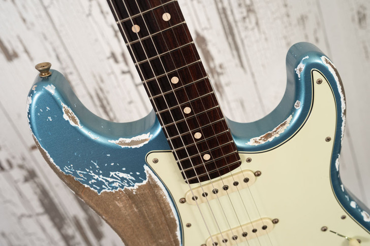Xotic XSC-1 - Lake Placid Blue, Super Heavy Aging, 5A Flame Maple Neck, Rosewood Board