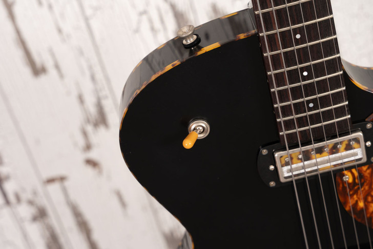 Collings Ladybird - Jet Black w/ Hand-Poured Pickguard and Righteous Sound Pickups