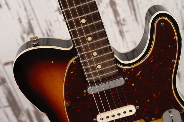 Fender Custom Shop Nashville Telecaster Relic - 3 Tone Sunburst & Binding (Used)