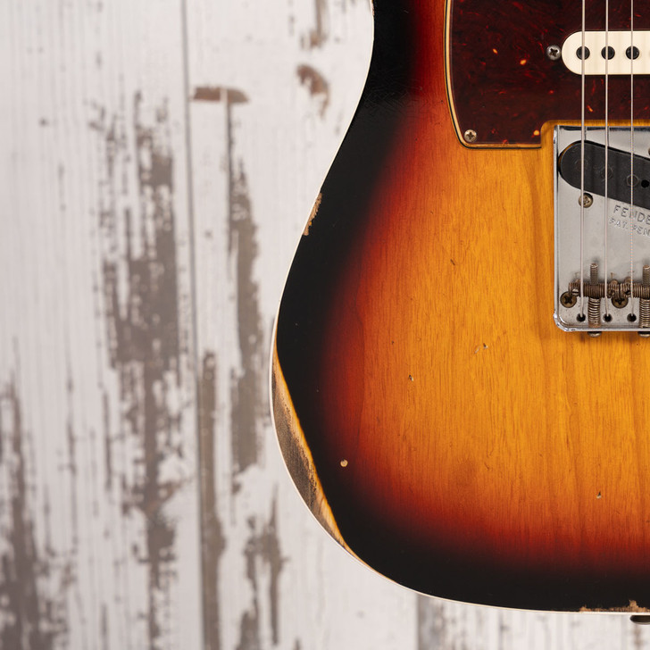 Fender Custom Shop Nashville Telecaster Relic - 3 Tone Sunburst & Binding (Used)