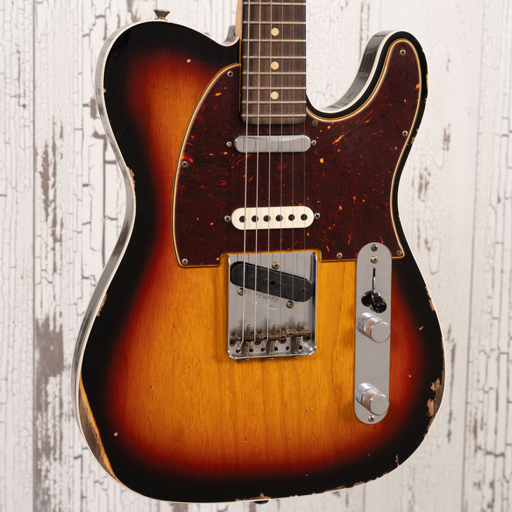 Fender Custom Shop Nashville Telecaster Relic - 3 Tone Sunburst & Binding (Used)