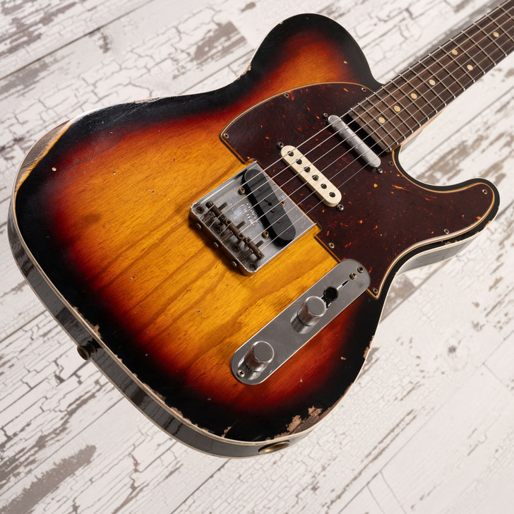 Fender Custom Shop Nashville Telecaster Relic - 3 Tone Sunburst & Binding (Used)