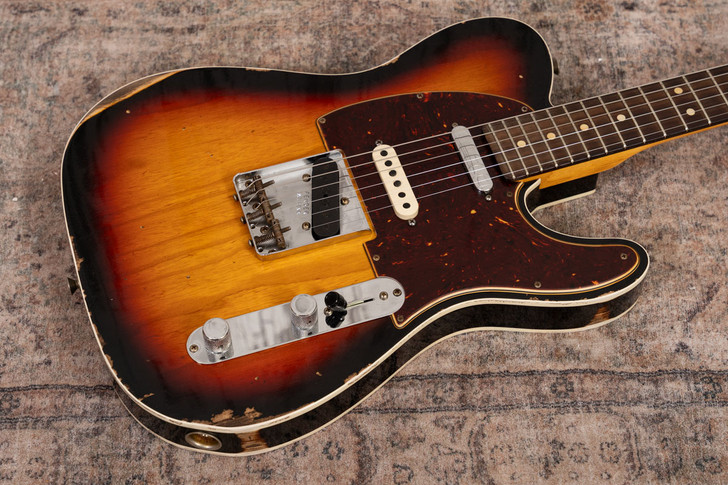 Fender Custom Shop Nashville Telecaster Relic - 3 Tone Sunburst & Binding (Used)
