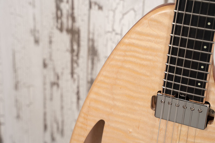Forshage Orion Semi-Hollow - Flame Maple Top and Back, Lollar Low Wind Imperials