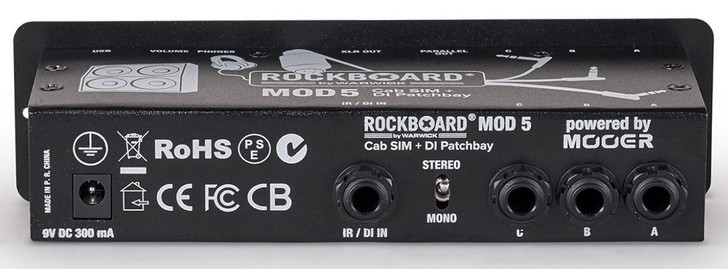 Rockboard MOD 5 Cab Sim + DI Patch Bay