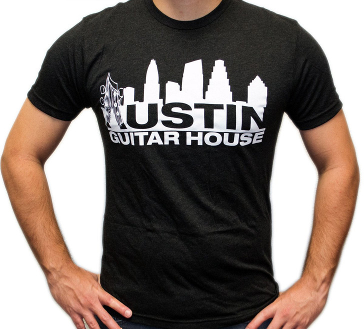 Austin Guitar House T-Shirt 100% Cotton (Black)