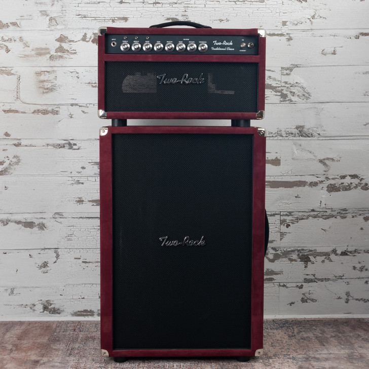 Two-Rock Traditional Clean 100W Head and 2x12 Cab - Burgundy Suede (Used)