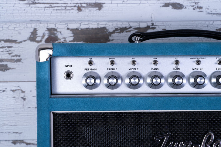 Two-Rock Classic Reverb Signature 100W Head & Matching 2x12" Blue Suede, Black Grille