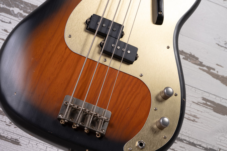 Nash PB-57 2-Tone Sunburst Ash Body Light Aging