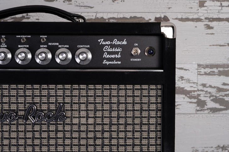 Two-Rock Classic Reverb Signature 100W Head & Matching 2x12" Black Suede w/Large Check Grill