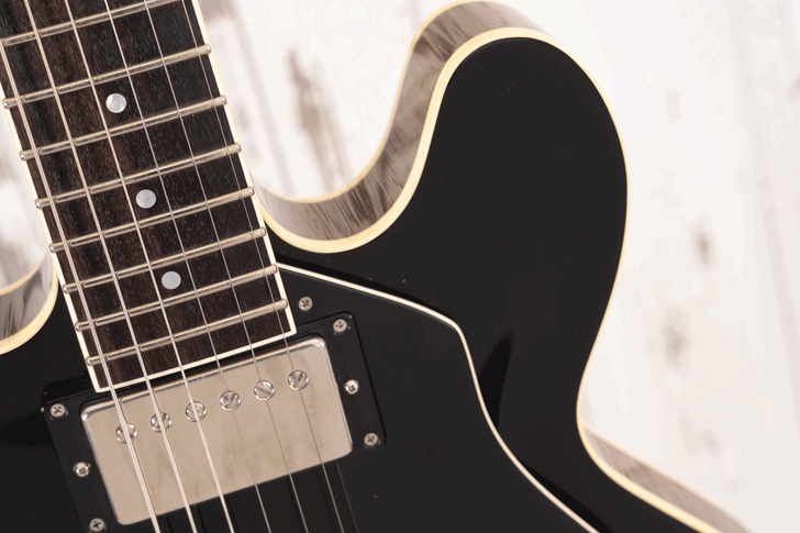 Collings I-30 LC - Jet Black Top w/ ThroBak SLE-101 + Pickups (Used)