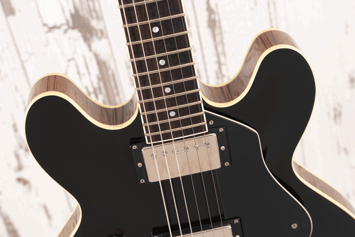 Collings I-30 LC - Jet Black Top w/ ThroBak SLE-101 + Pickups (Used)