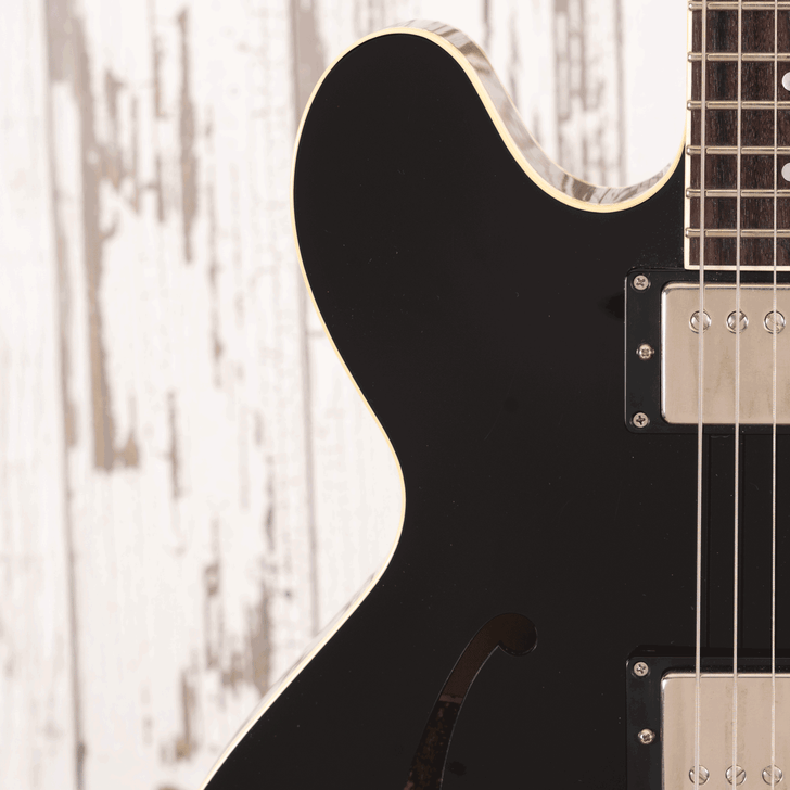 Collings I-30 LC - Jet Black Top w/ ThroBak SLE-101 + Pickups (Used)