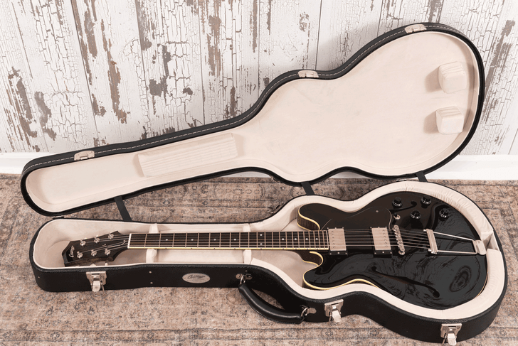 Collings I-30 LC - Jet Black Top w/ ThroBak SLE-101 + Pickups (Used)