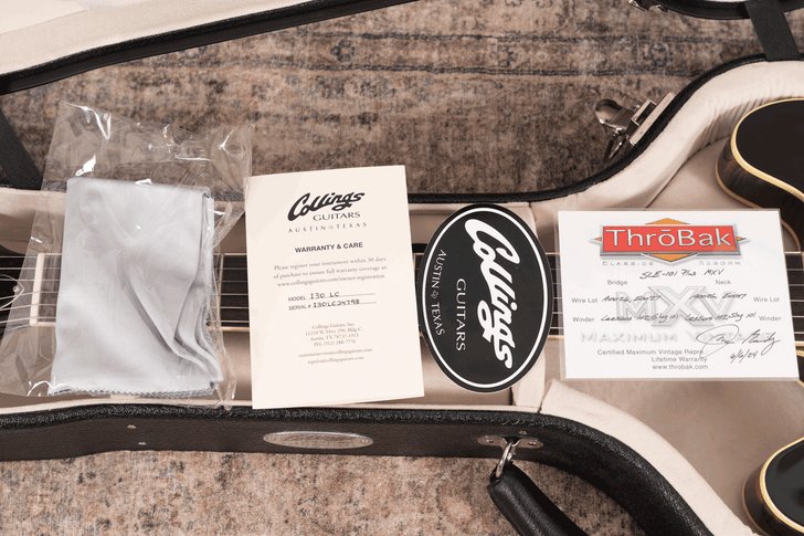 Collings I-30 LC - Jet Black Top w/ ThroBak SLE-101 + Pickups (Used)