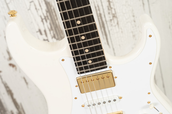 Suhr Custom Standard - HSH Configuration, White, Gold Hardware