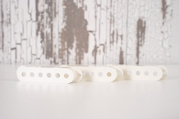 Lollar Strat Pickup Cover Set Parchment