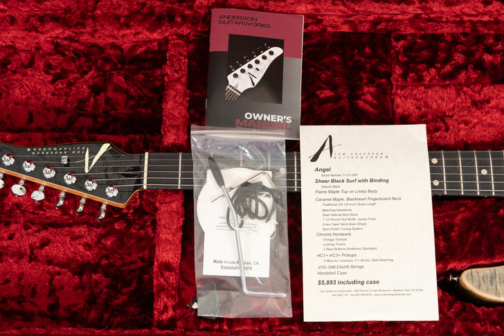 Tom Anderson Angel - "Sheer Black Surf" w/ Binding (Used)