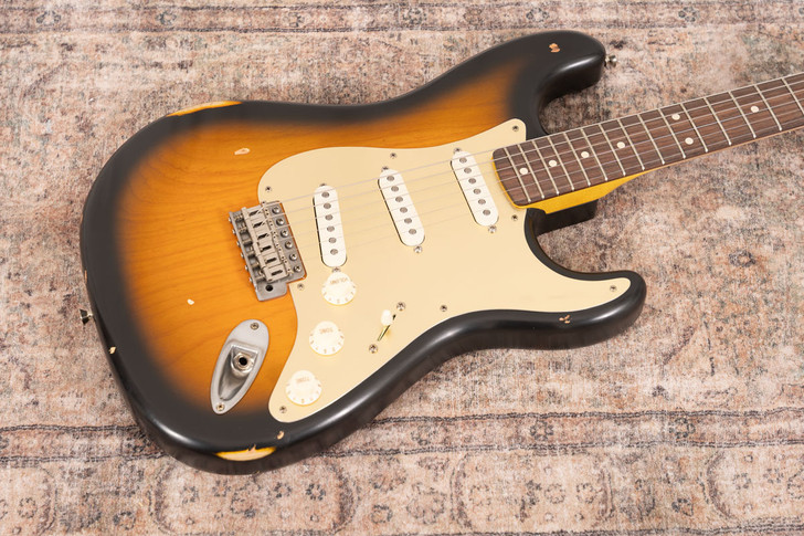 Nash S-63 - 2-Tone Sunburst, Ash Body, Nautilus Neck, Gold Anodized Pickguard