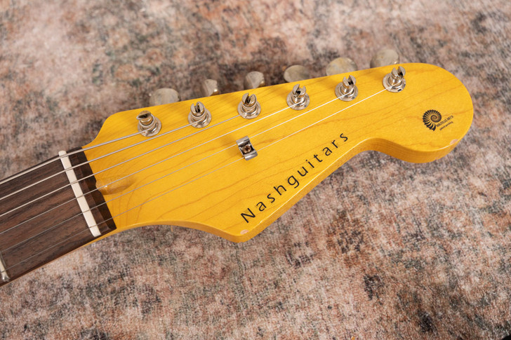 Nash S-63 - 2-Tone Sunburst, Ash Body, Nautilus Neck, Gold Anodized Pickguard