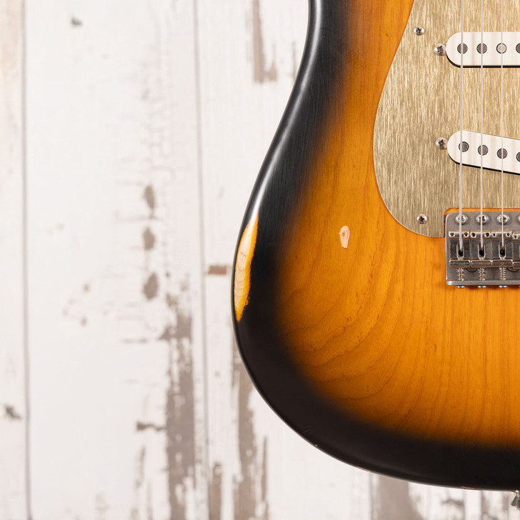 Nash S-63 - 2-Tone Sunburst, Ash Body, Nautilus Neck, Gold Anodized Pickguard