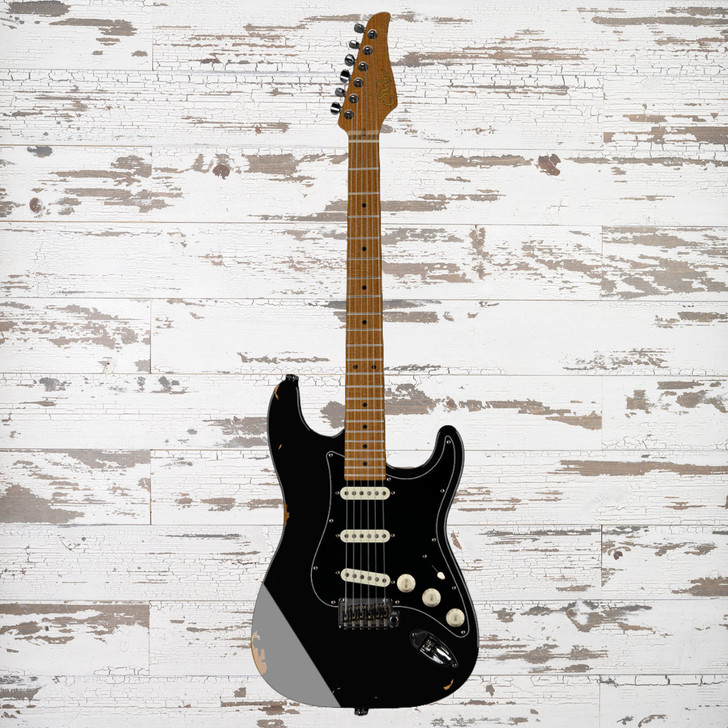 Suhr Custom Classic S Antique - Black - Inspired  by David Gilmour's "Black Strat"