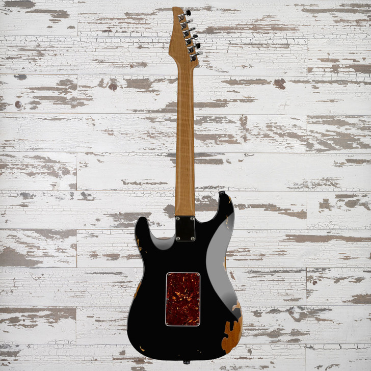 Suhr Custom Classic S Antique - Black w/Bound Neck