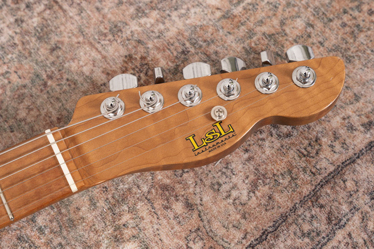 LSL T-Bone SS "Heirloom" - Blonde with 5A Flame Maple Neck and Contoured Body