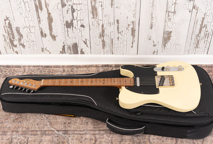 LSL T-Bone SS "Heirloom" - Blonde with 5A Flame Maple Neck and Contoured Body