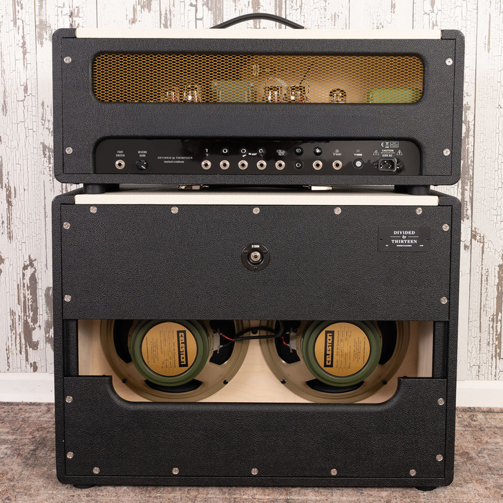 Divided by 13 FTR 37 Head and Matching 2x12F Cabinet -Black/Ivory