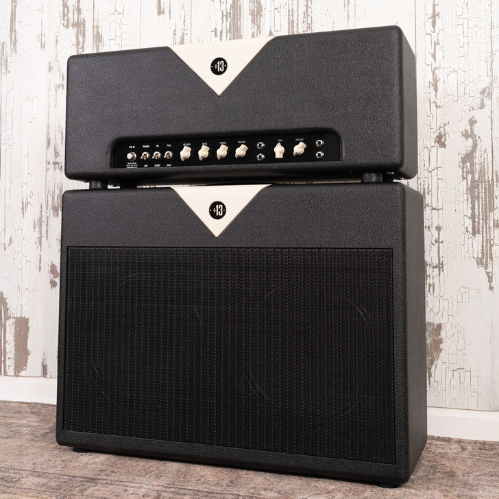Divided by 13 FTR 37 Head and Matching 2x12F Cabinet -Black/Ivory