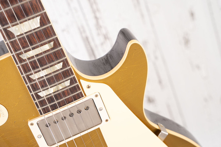 Gibson Murphy Lab '57 Historic R7 Les Paul Gold Top / Dark Back - Light  Aging (Used)