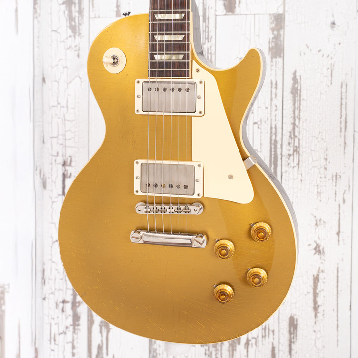 Gibson Murphy Lab '57 Historic R7 Les Paul Gold Top / Dark Back - Light  Aging (Used)