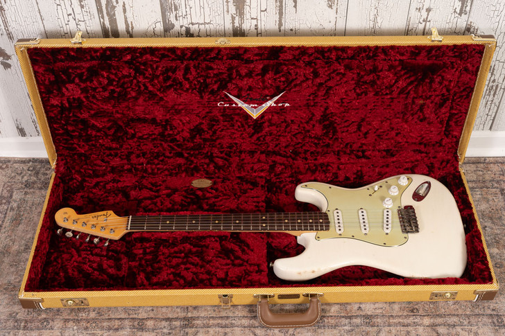 1964 Fender Stratocaster - Olympic White  Refinish (Used)