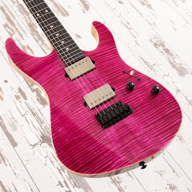 Suhr Custom Modern - Magenta Pink Stain Top, Natural Back
